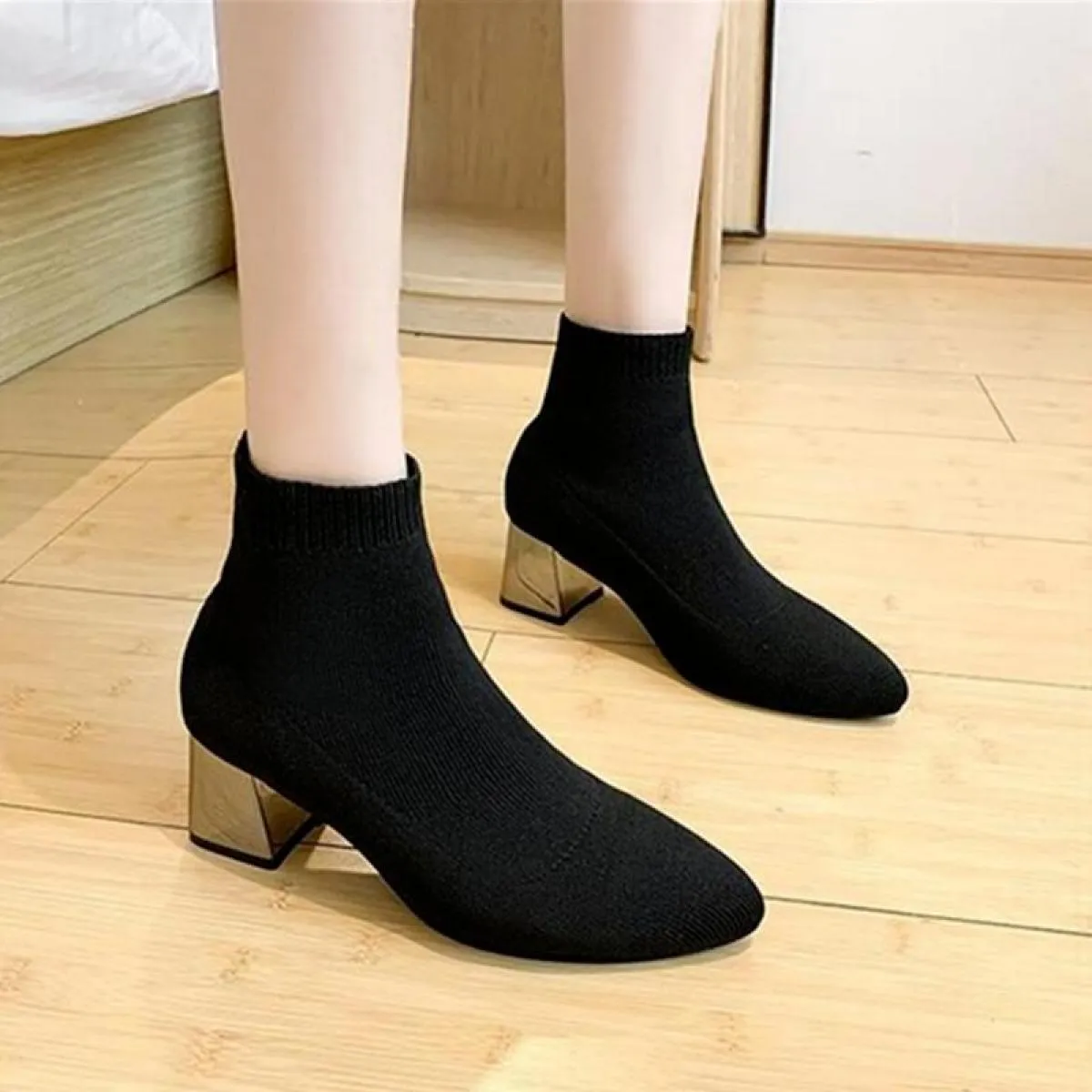 2022 primavera nuove donne stivali moda stivali moderni donna tessuto elasticizzato calzini traspiranti scarpe scarpe Casual da