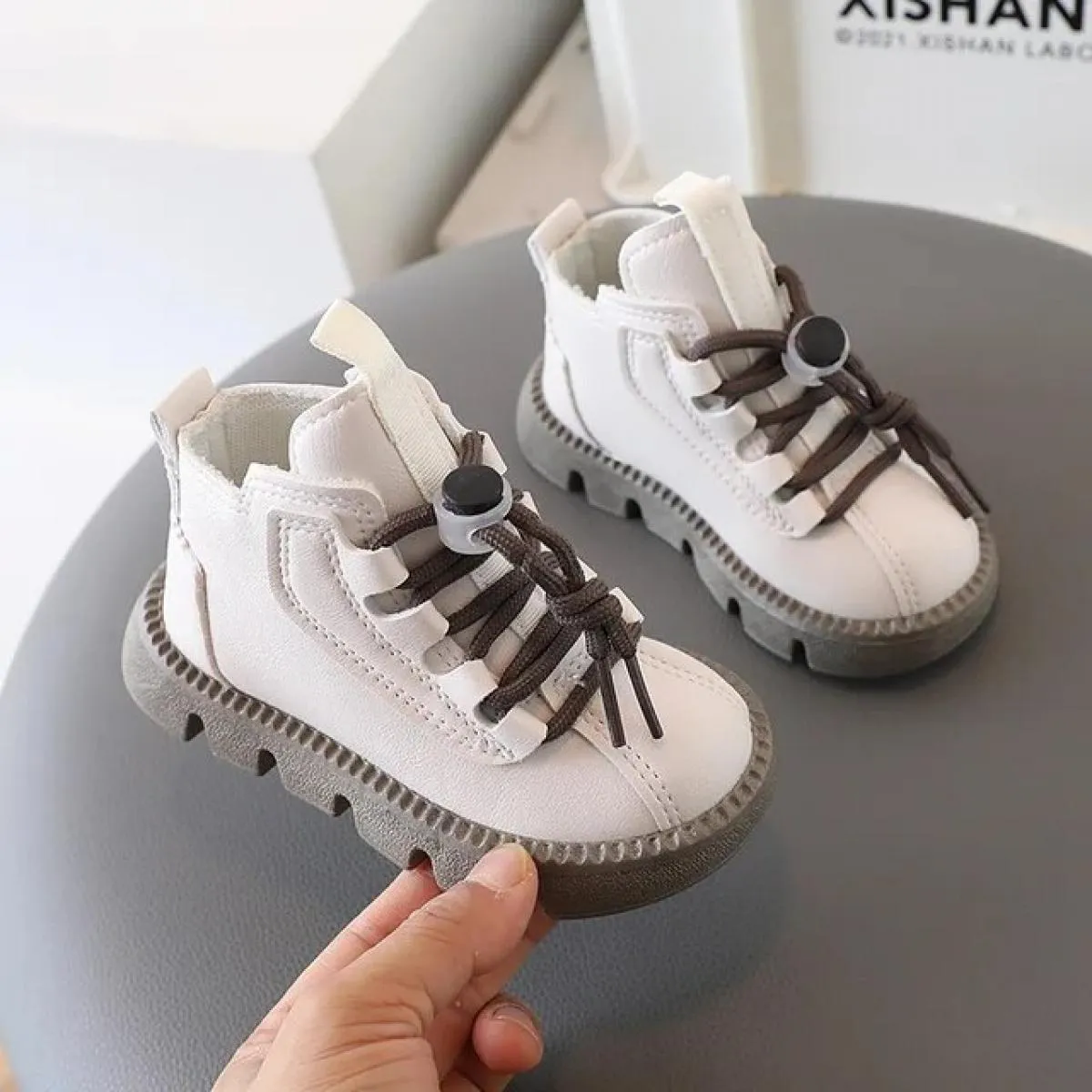 2024 autunno inverno ragazze stivali moda bambino scarpe da ragazzo peluche caldo scarpe da bambina scarpe Casual stivali corti