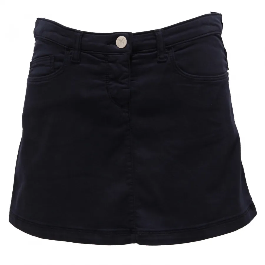 3948X gonna bimba MACCHIATA ARMANI JUNIOR STAIN MINI skirt denim blue