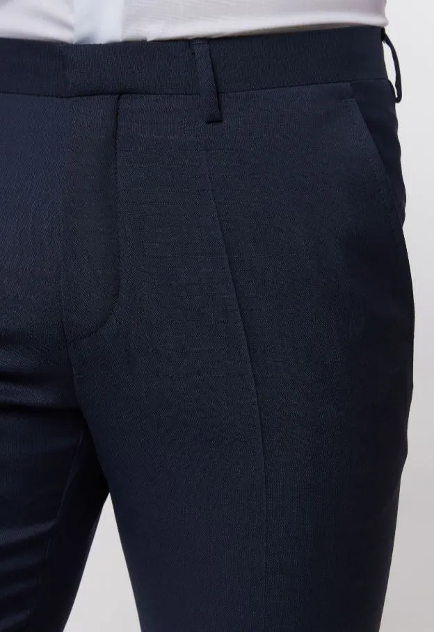 Abito blu roy robson slim fit in lana merlane operata