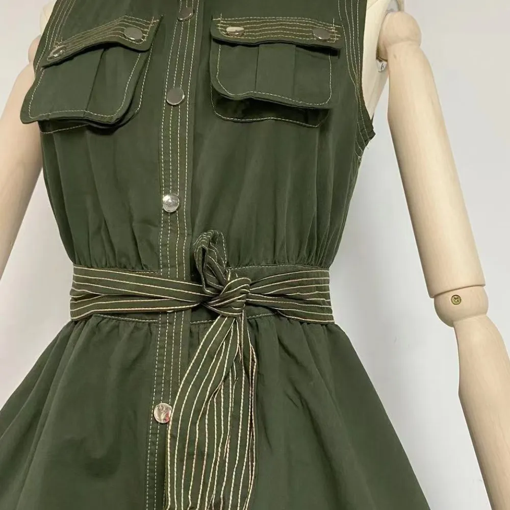 Abito stile abbigliamento da lavoro retrò francese per pausa tè per donna, design estivo, gonna di media lunghezza casual dimagr