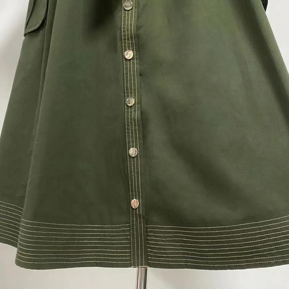 Abito stile abbigliamento da lavoro retrò francese per pausa tè per donna, design estivo, gonna di media lunghezza casual dimagr