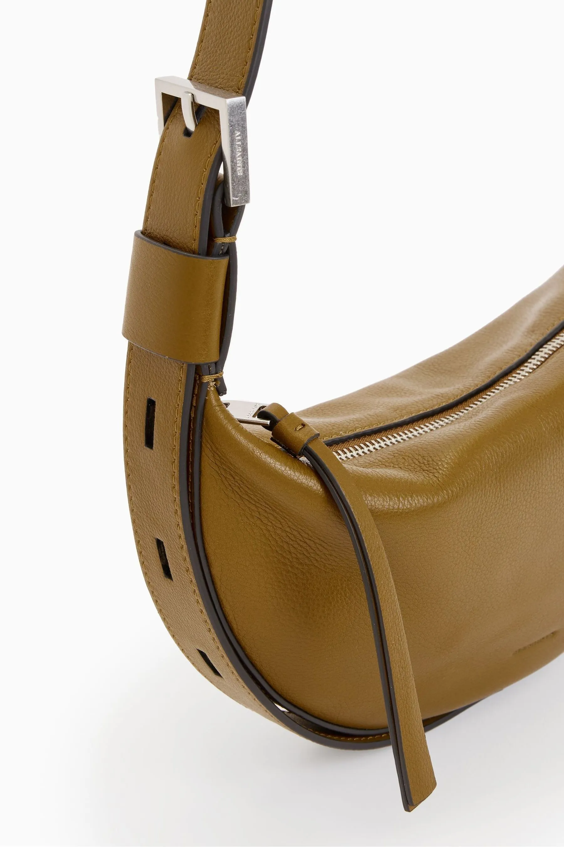 AllSaints - Borsa a tracolla a mezzaluna    