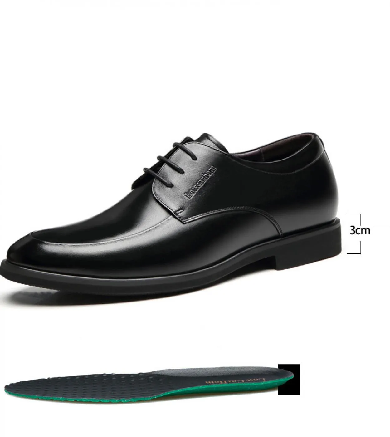 Altezza scarpa da sposa uomo con tacco nascosto Altezza crescente Scarpe eleganti da uomo daffari da uomo 8cm Scarpe da uomo a