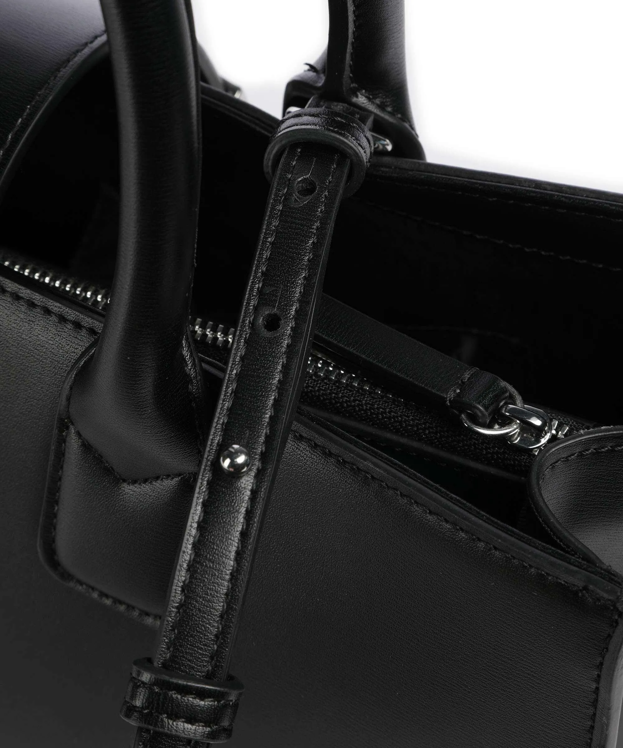  Armani Exchange Jodie M Borsa a mano pelle sintetica nero  