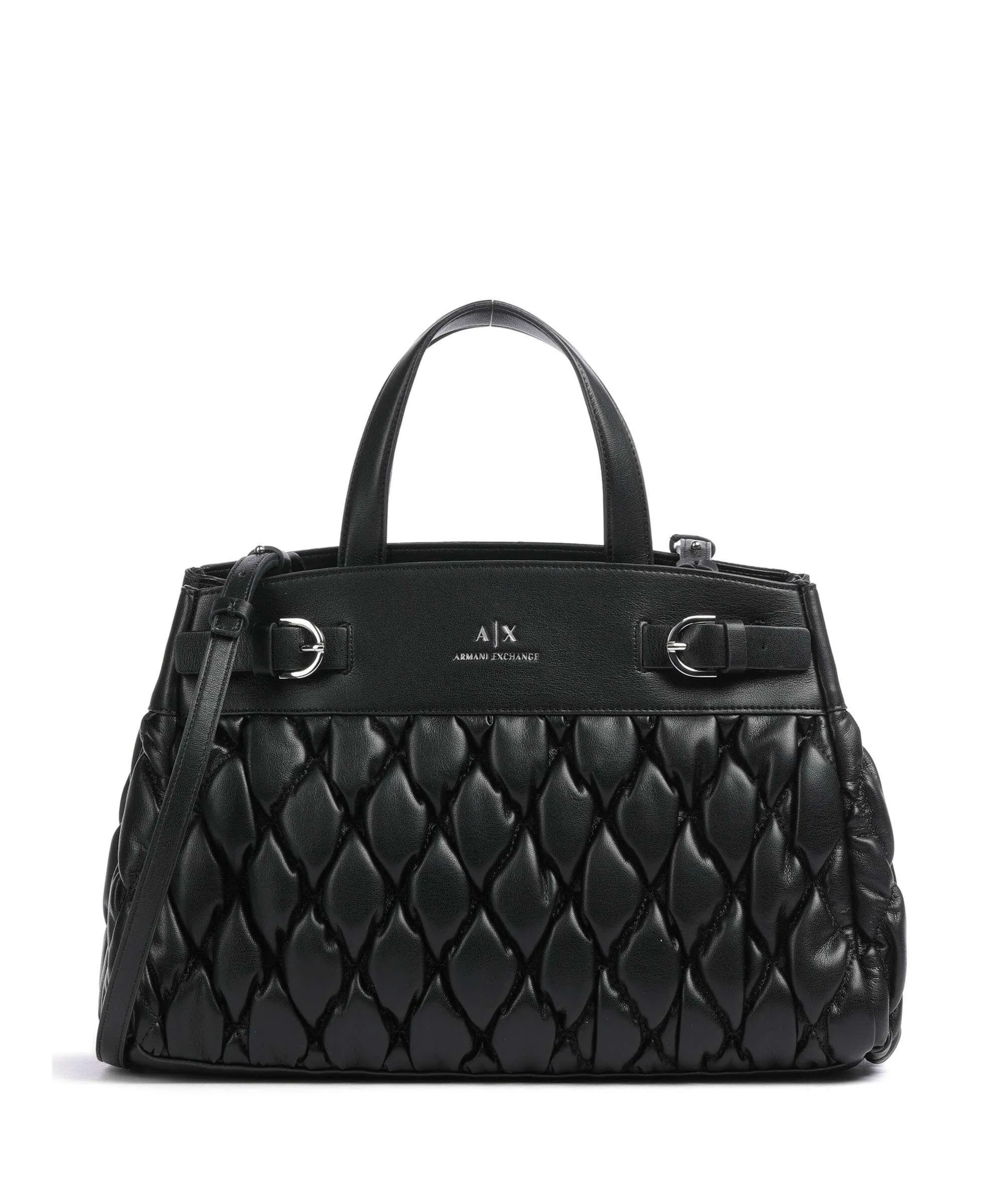  Armani Exchange Milano 91 L Borsa a mano pelle sintetica nero  