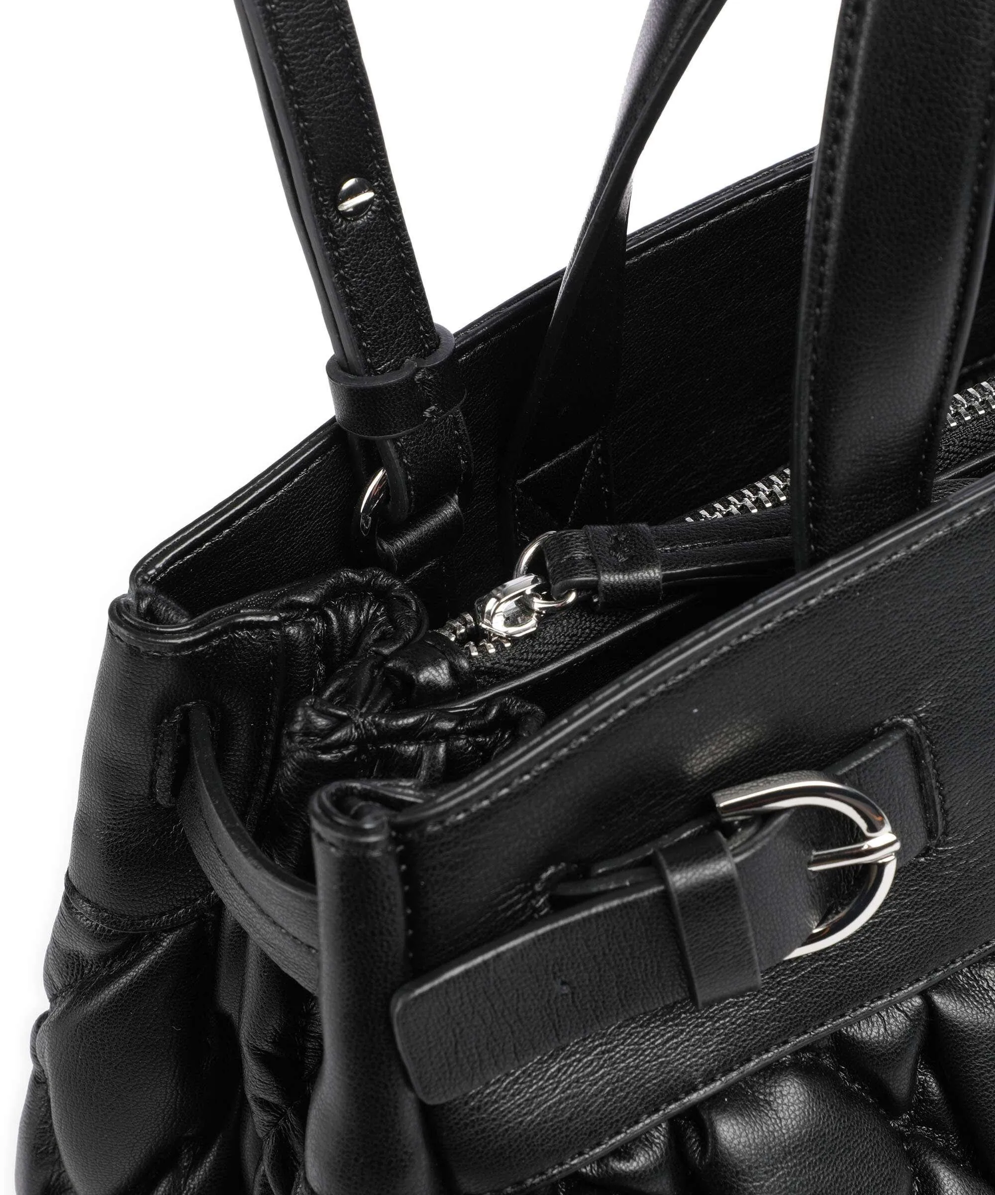  Armani Exchange Milano 91 L Borsa a mano pelle sintetica nero  