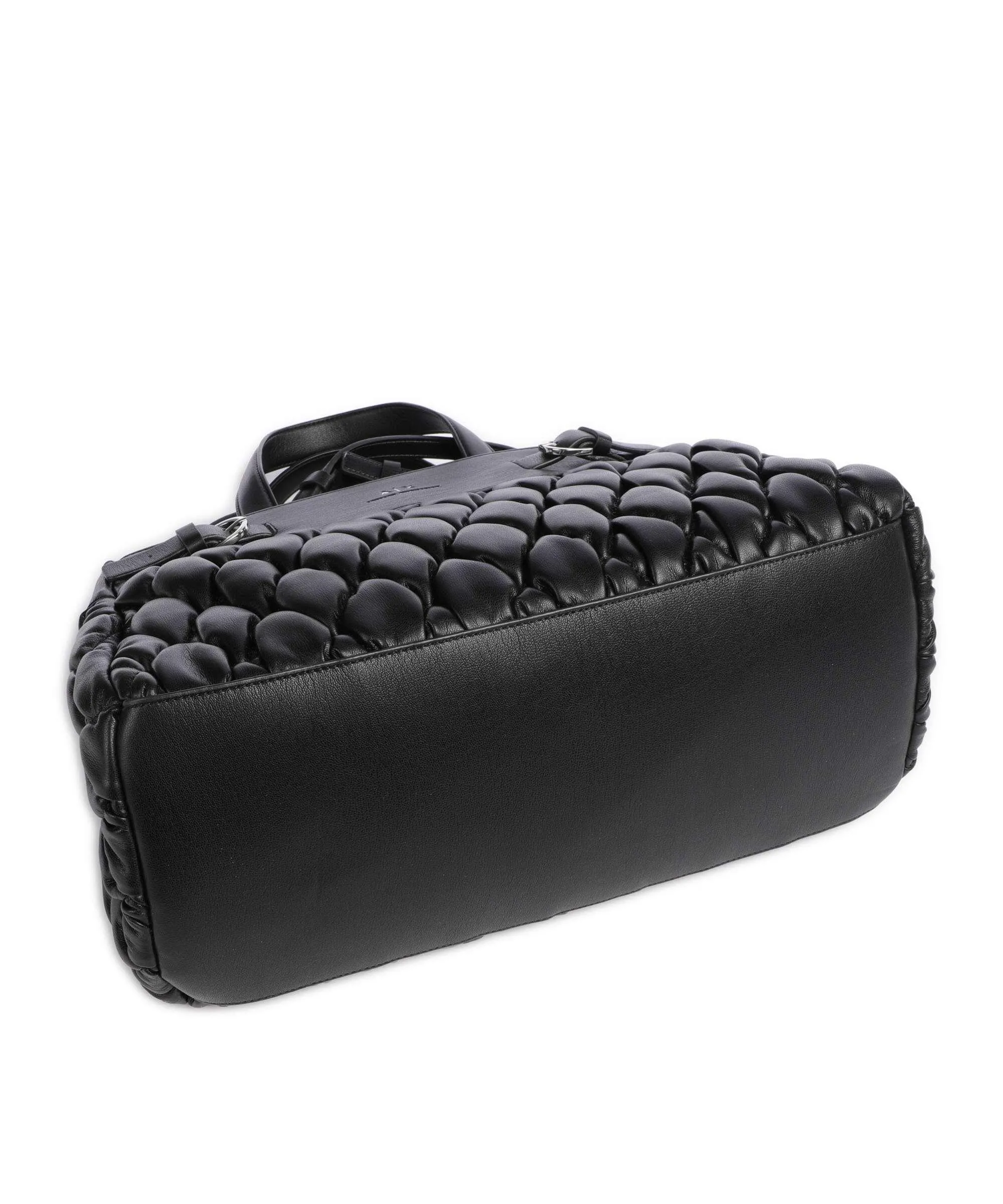  Armani Exchange Milano 91 L Borsa a mano pelle sintetica nero  