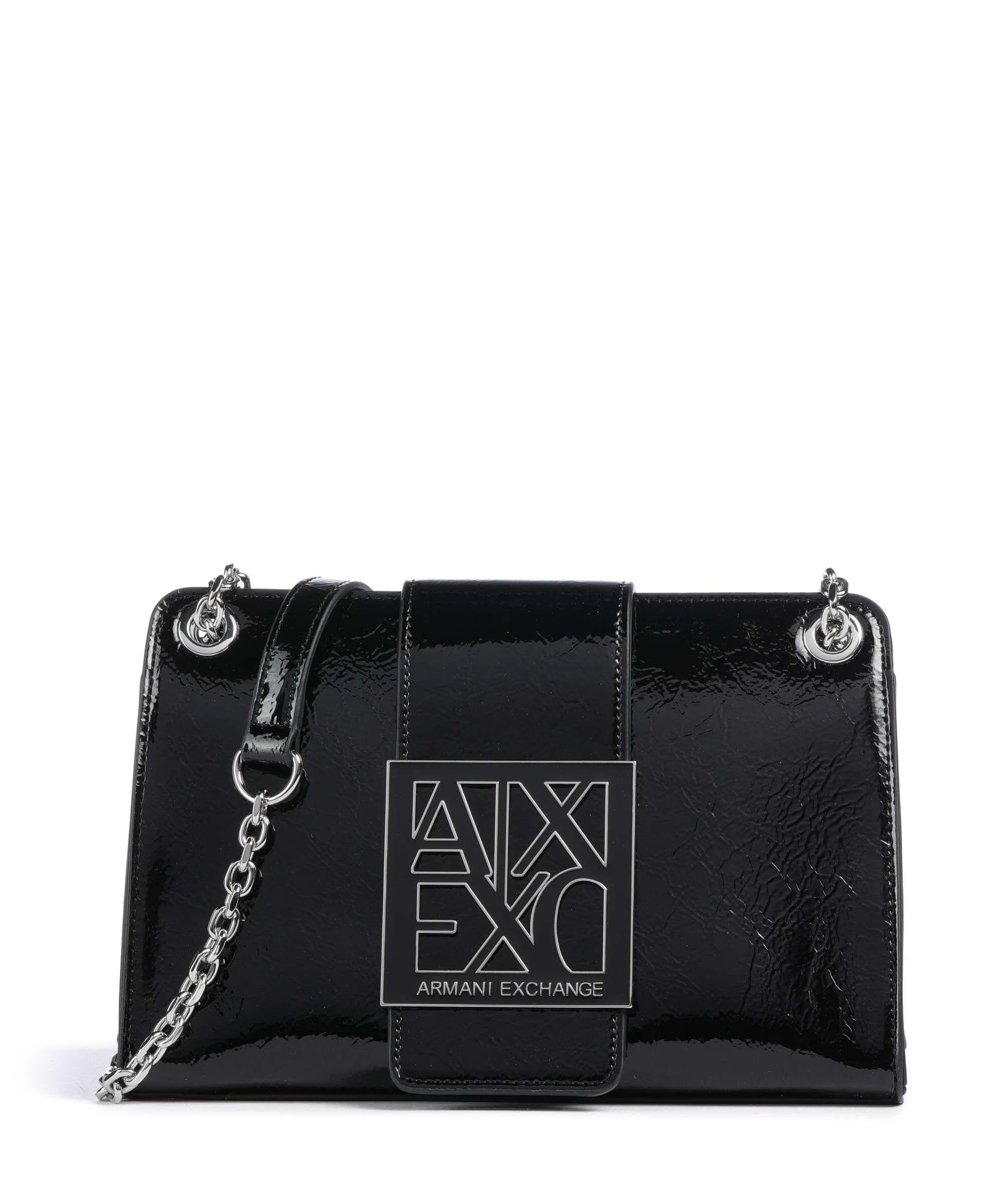  Armani Exchange Susie S Borsa a tracolla pelle sintetica nero  