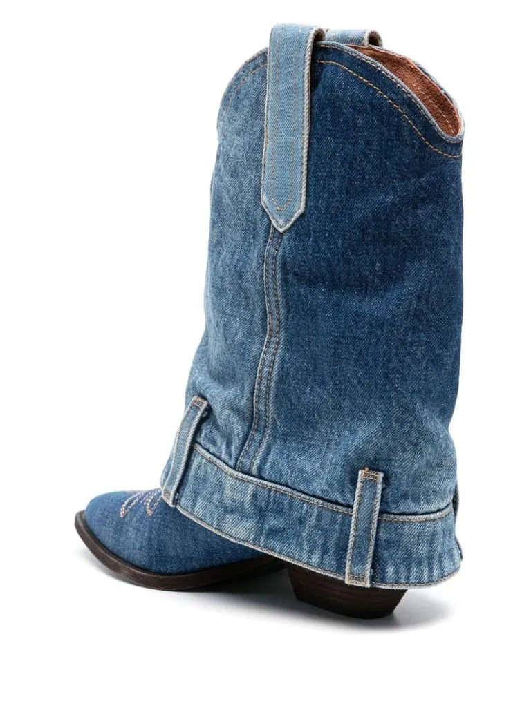 ash Stivali design stile western con zip