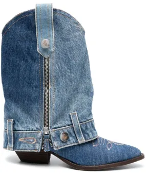 ash Stivali design stile western con zip