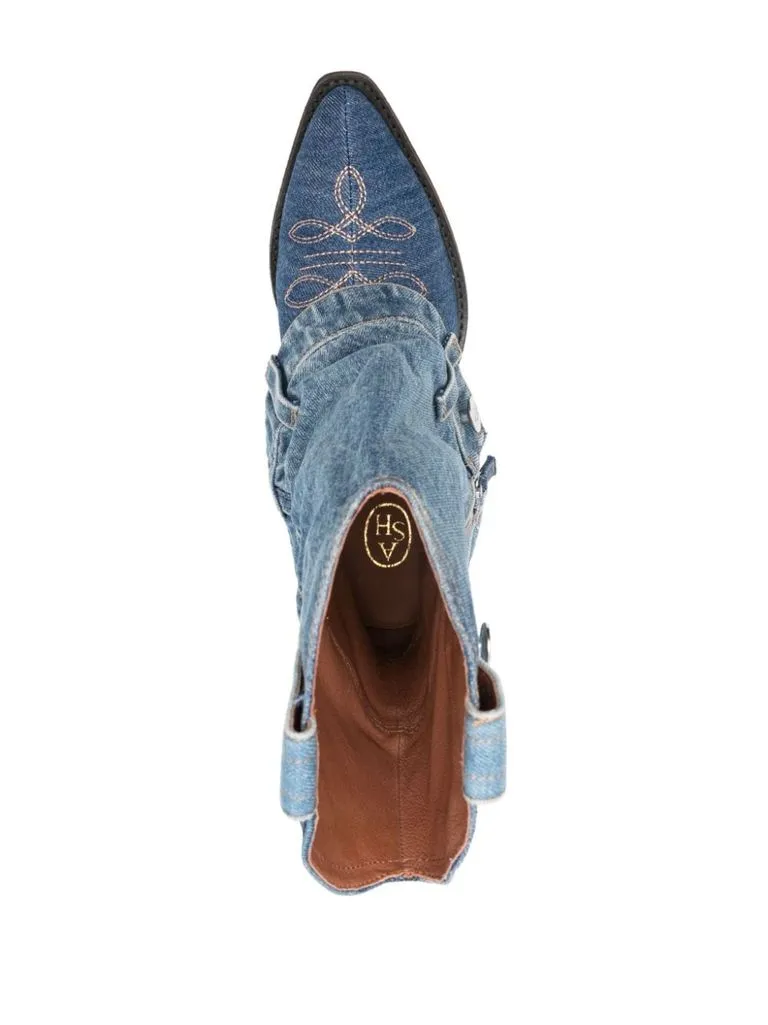 ash Stivali design stile western con zip