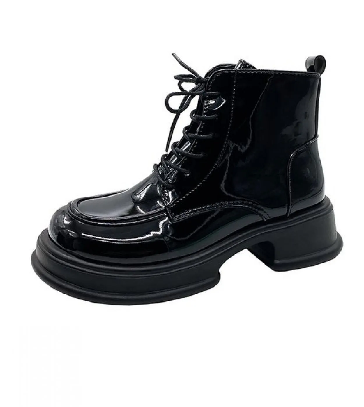 Autunno nero stringate scarpe da donna scarpe con plateau per stivali da donna spedizione gratuita stivali sportivi di lusso da