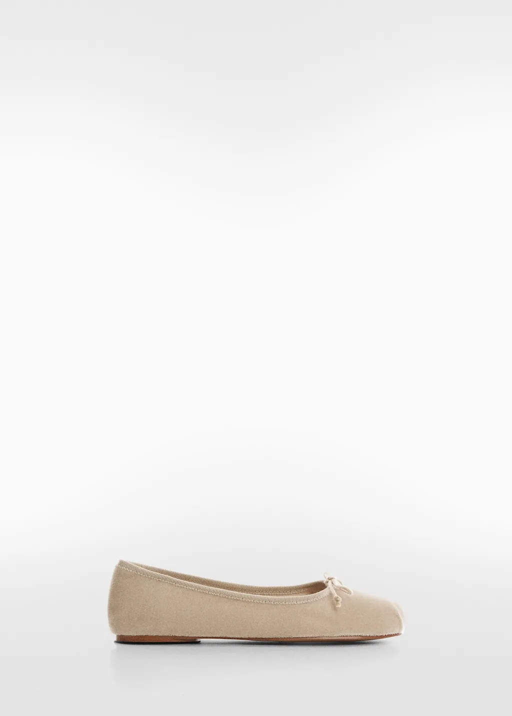 Ballerine velluto fiocco