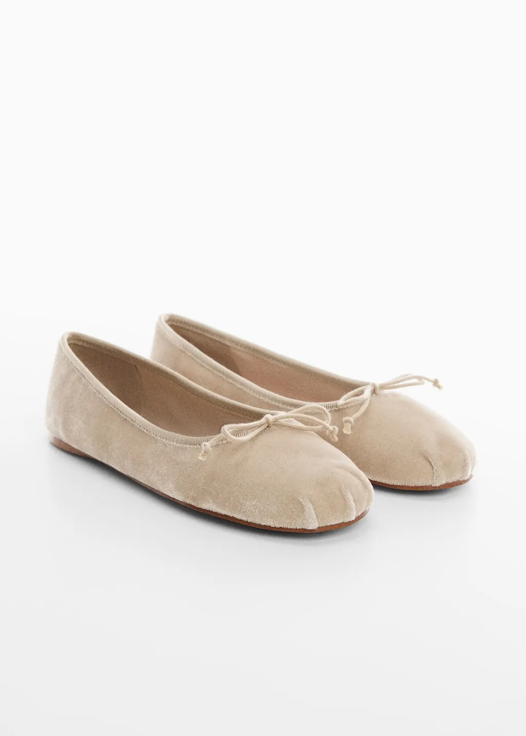 Ballerine velluto fiocco