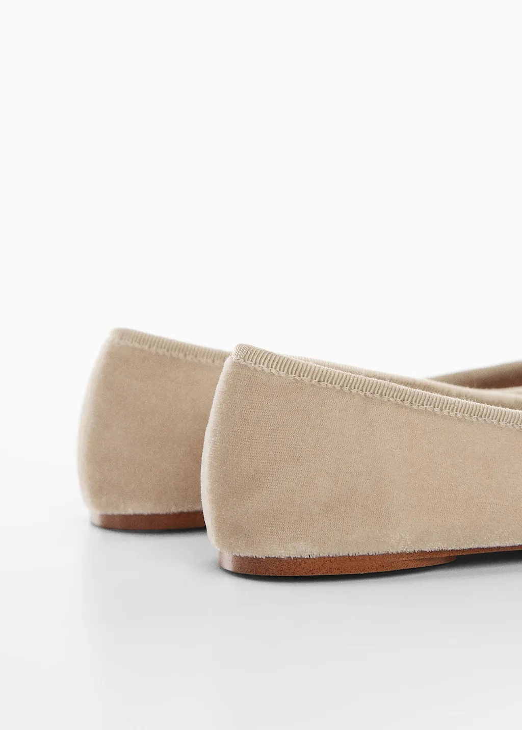 Ballerine velluto fiocco