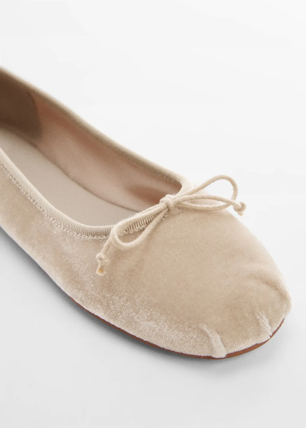 Ballerine velluto fiocco