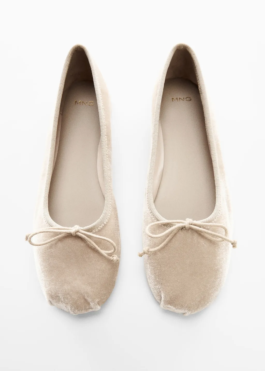 Ballerine velluto fiocco