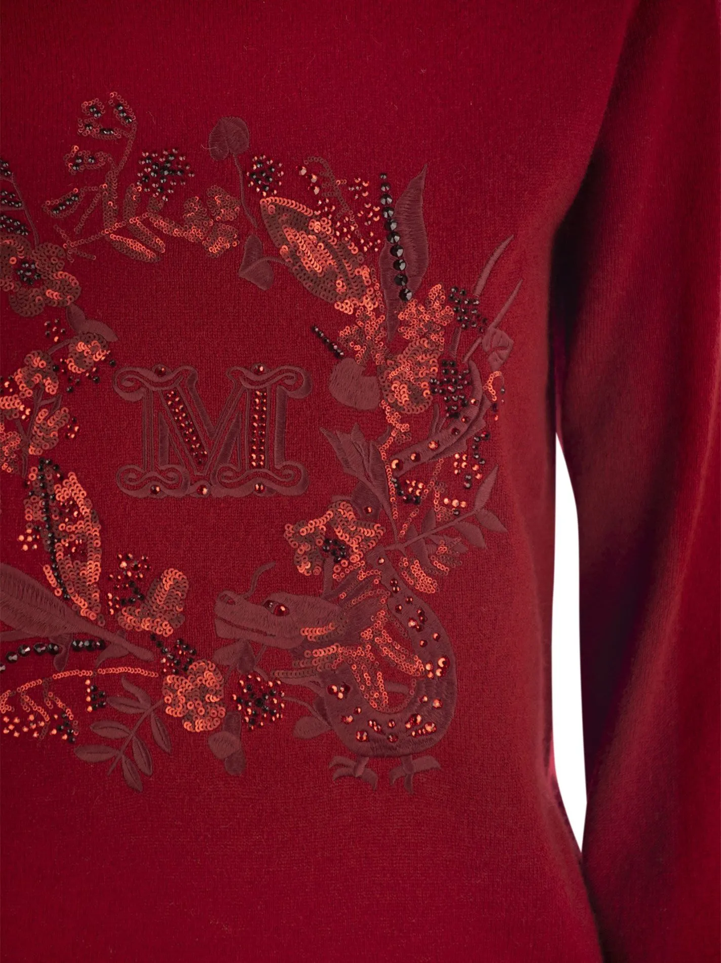 BARI – Maglia in lana e cachemire con ricamo