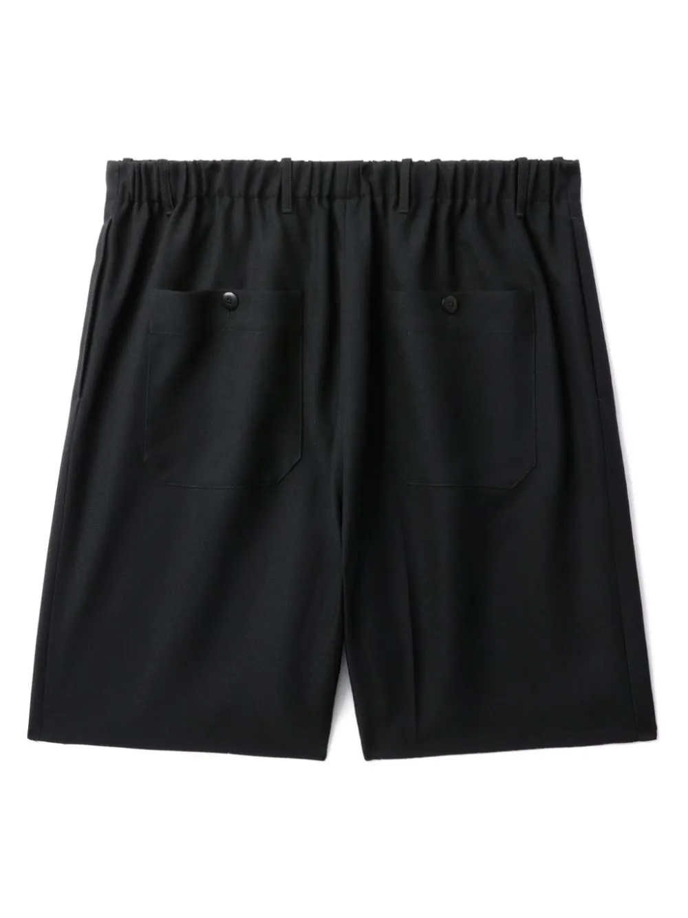 Bermuda con pieghe in nero - uomo