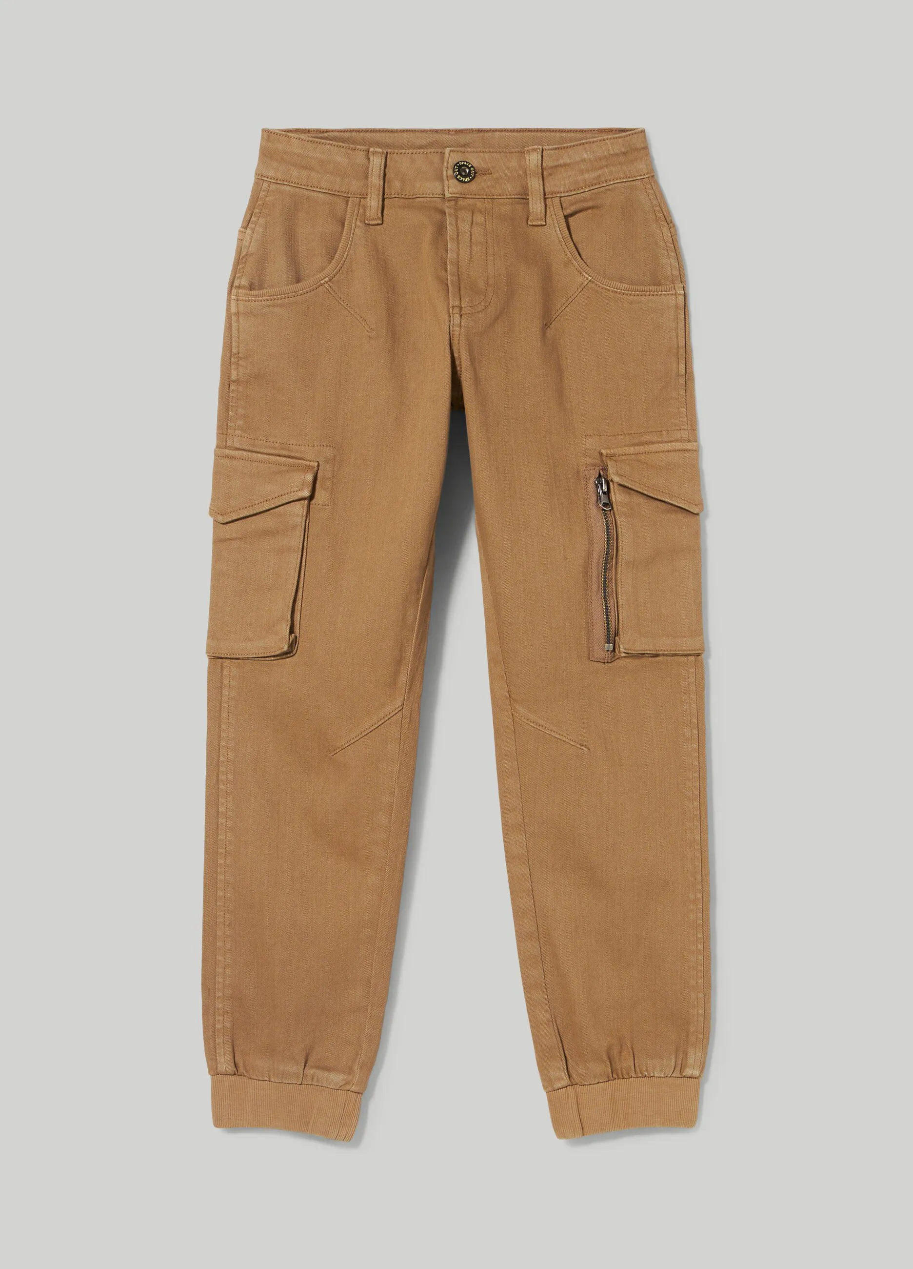 BLUKIDS  Pantaloni cargo in cotone elasticizzato ragazzo