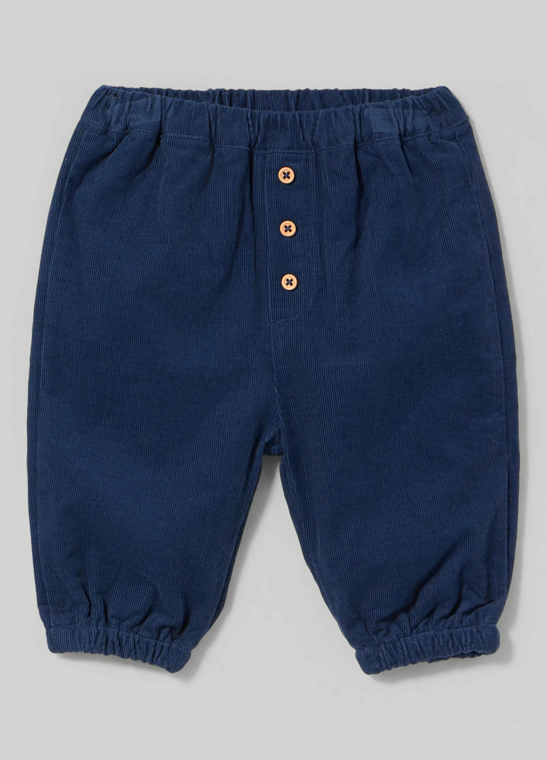 BLUKIDS  Pantaloni in corduroy di puro cotone neonato