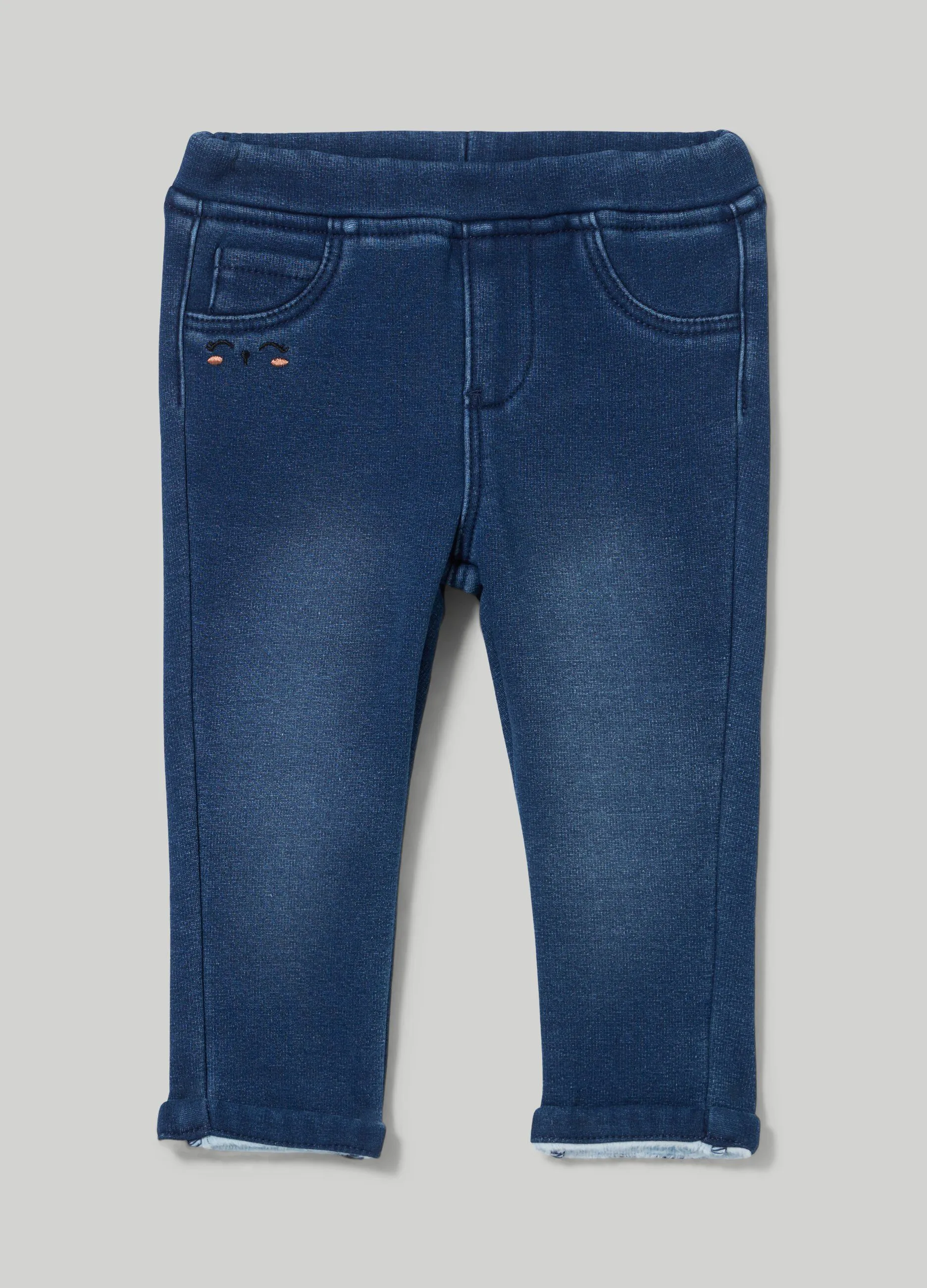 BLUKIDS  Pantaloni in denim neonata
