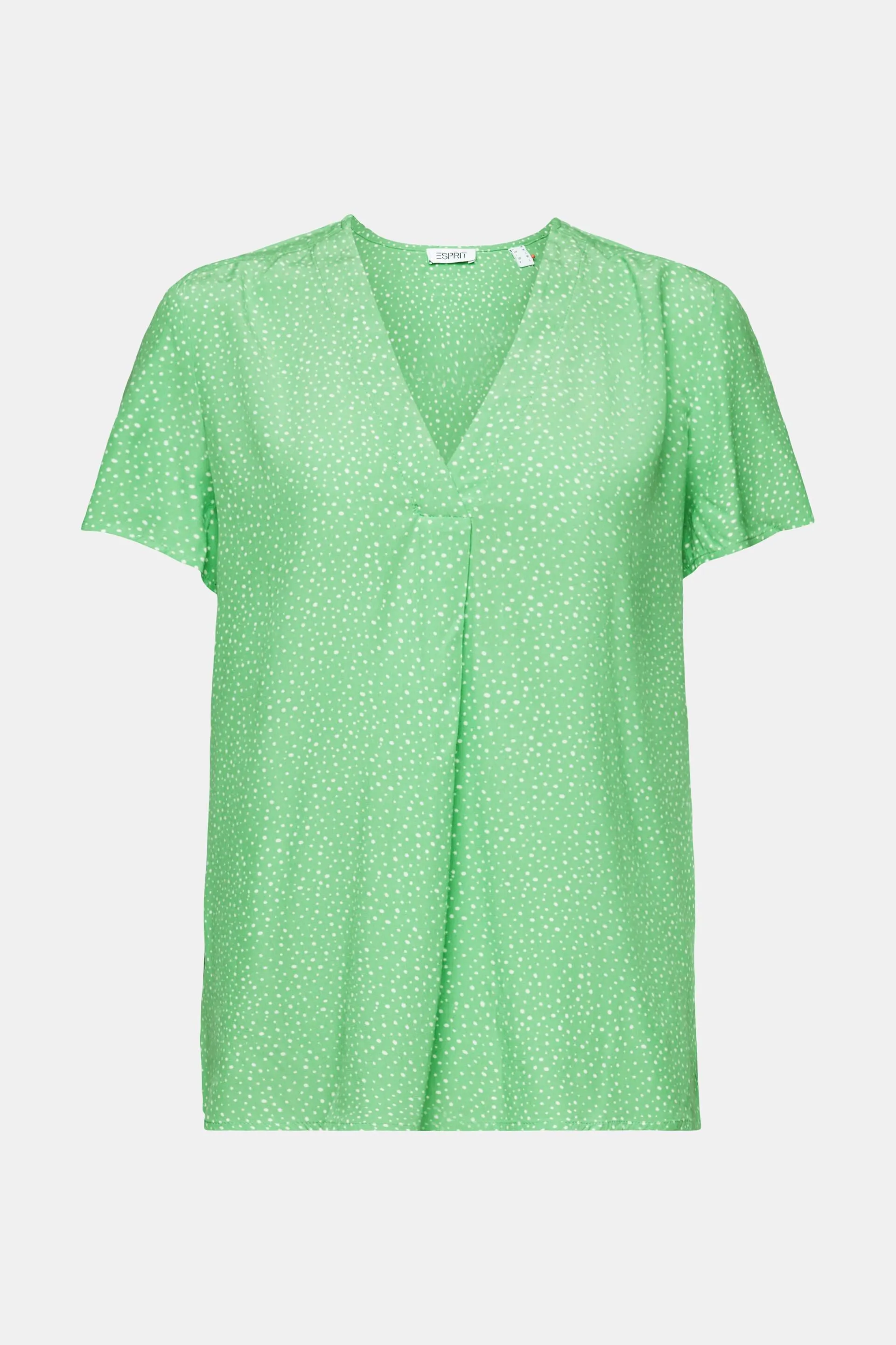 Blusa con stampa e scollo a V
