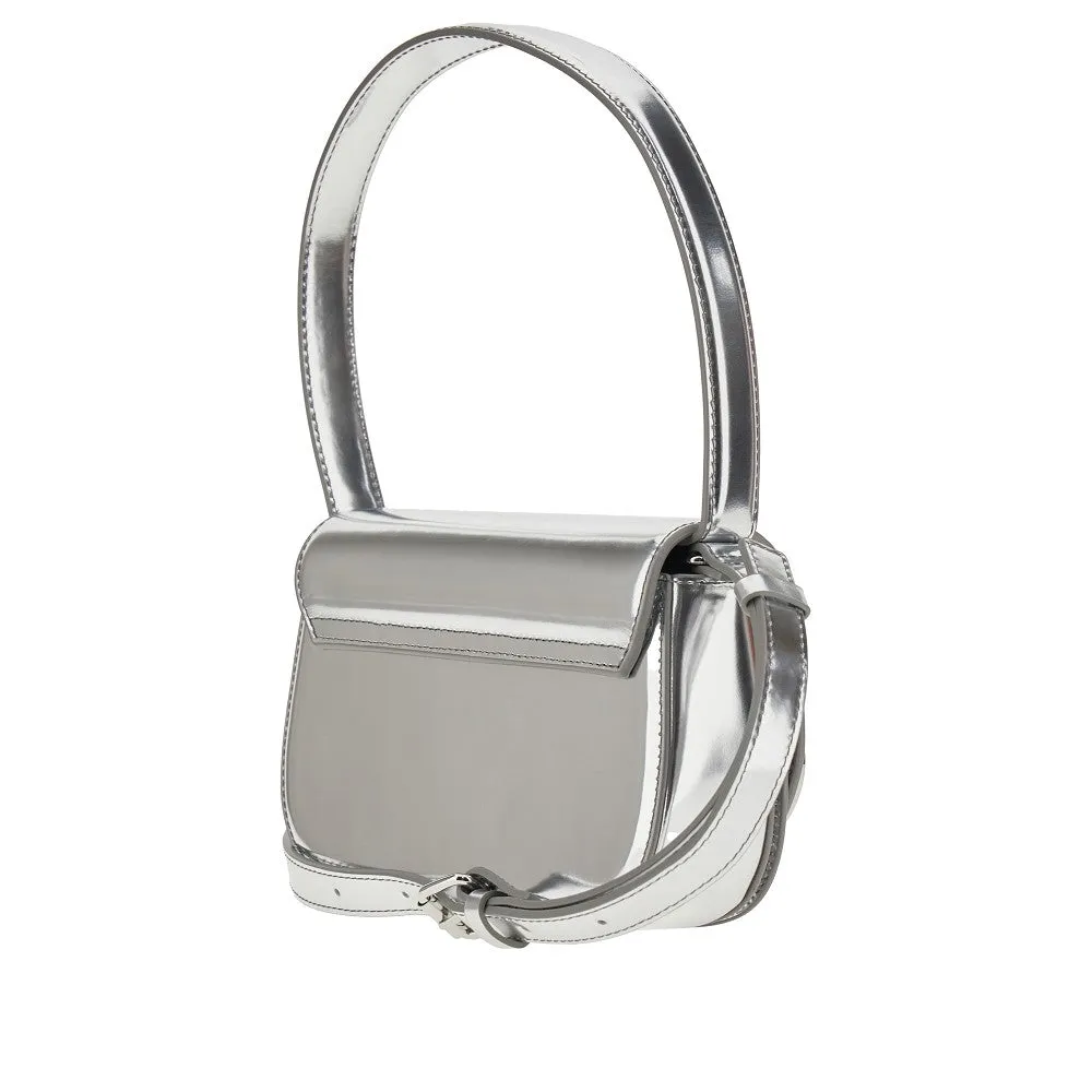 Borsa a spalla 1DR in pelle specchiata
