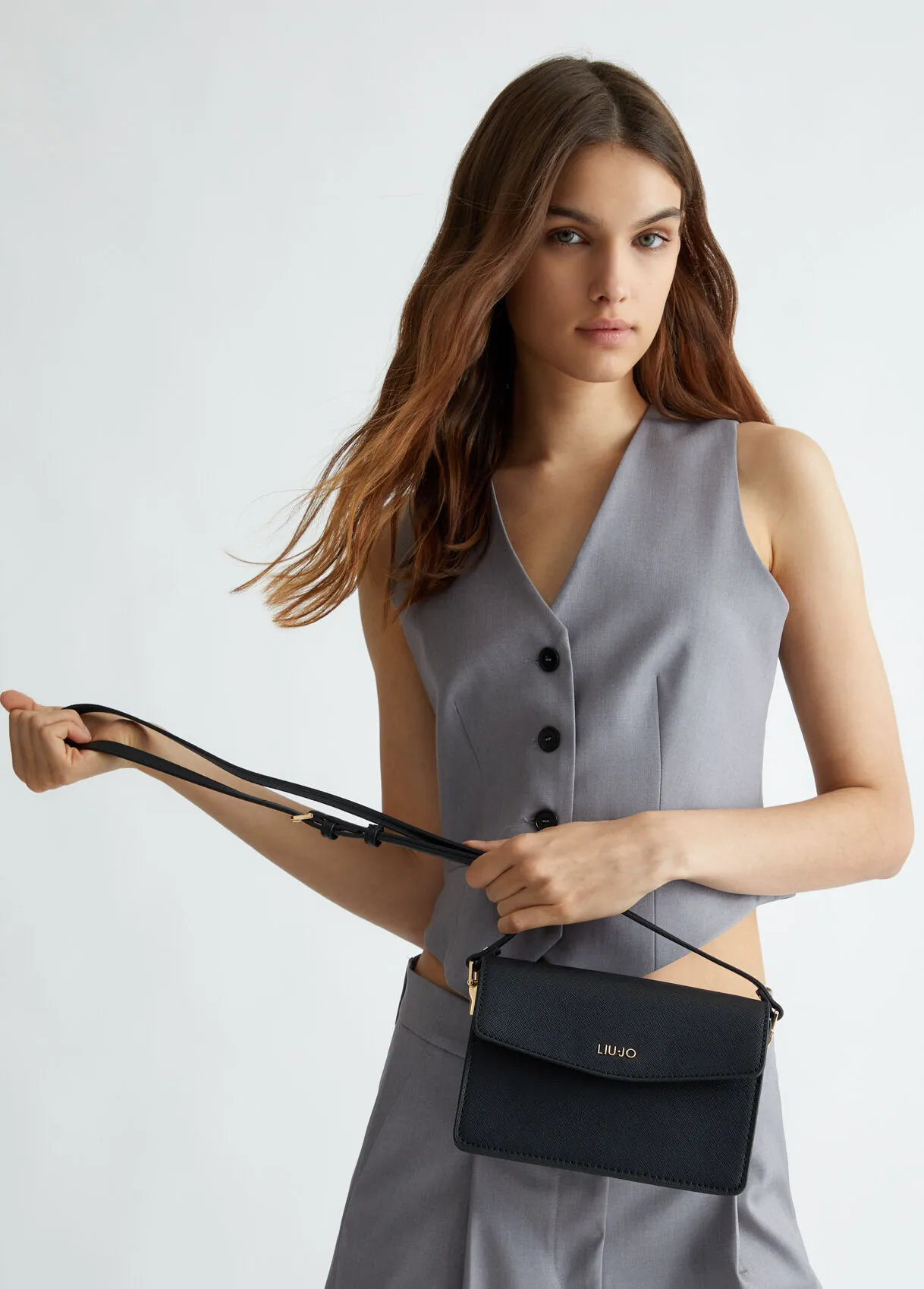 Borsa a spalla con logo