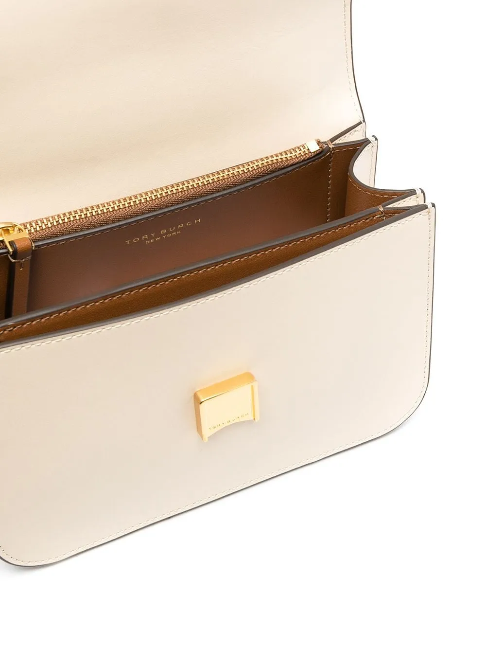 Borsa a spalla Eleanor in beige di Tory Burch - donna