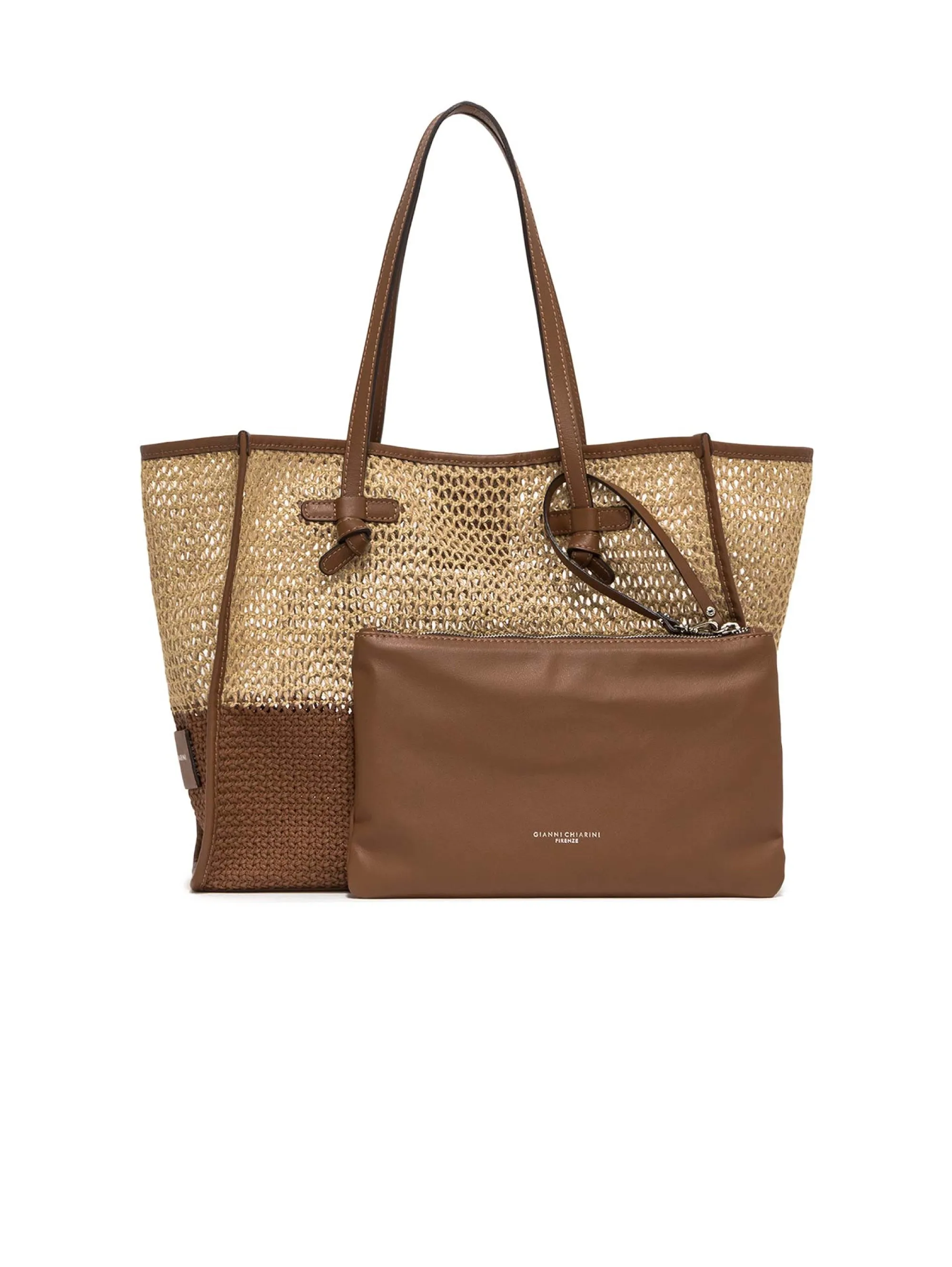 Borsa a Spalla Marcella in Canapa Cuoio