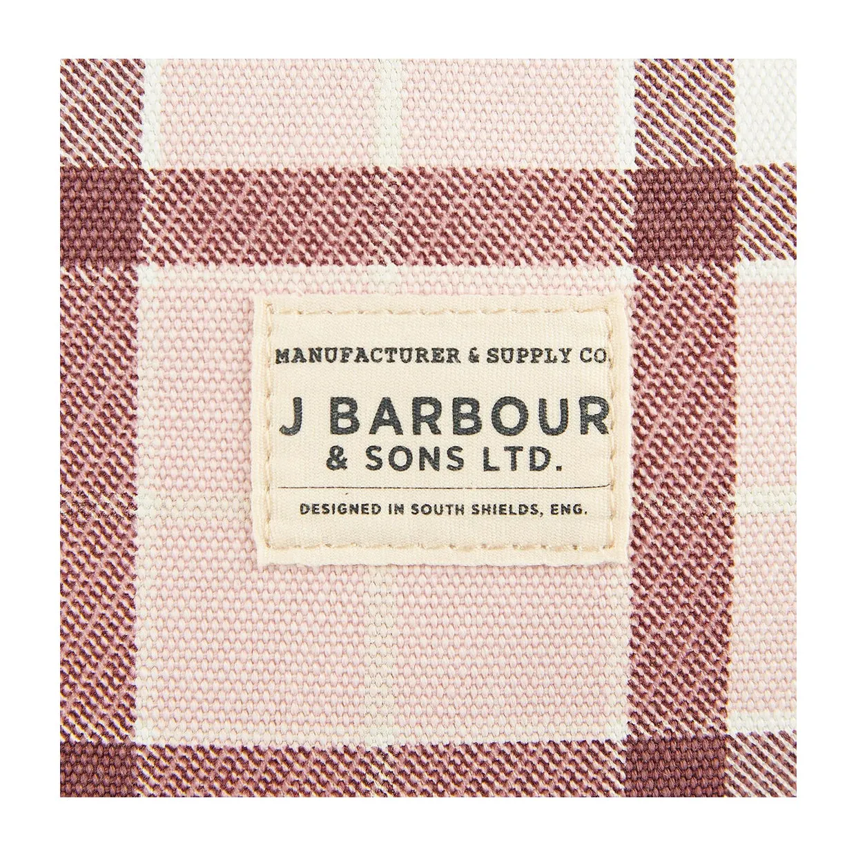 Borsa Barbour Printed Shopper Tartan Rosa / Bianco
