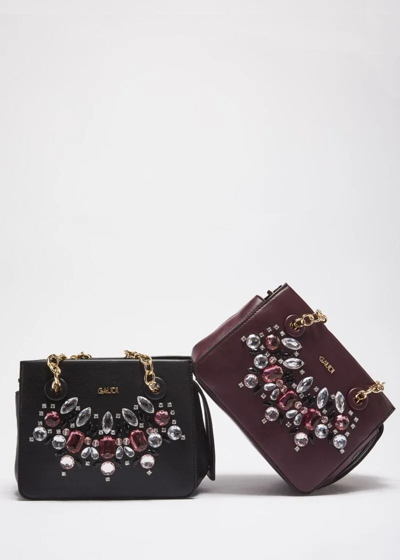 BORSA CLUTH LINEA STONES