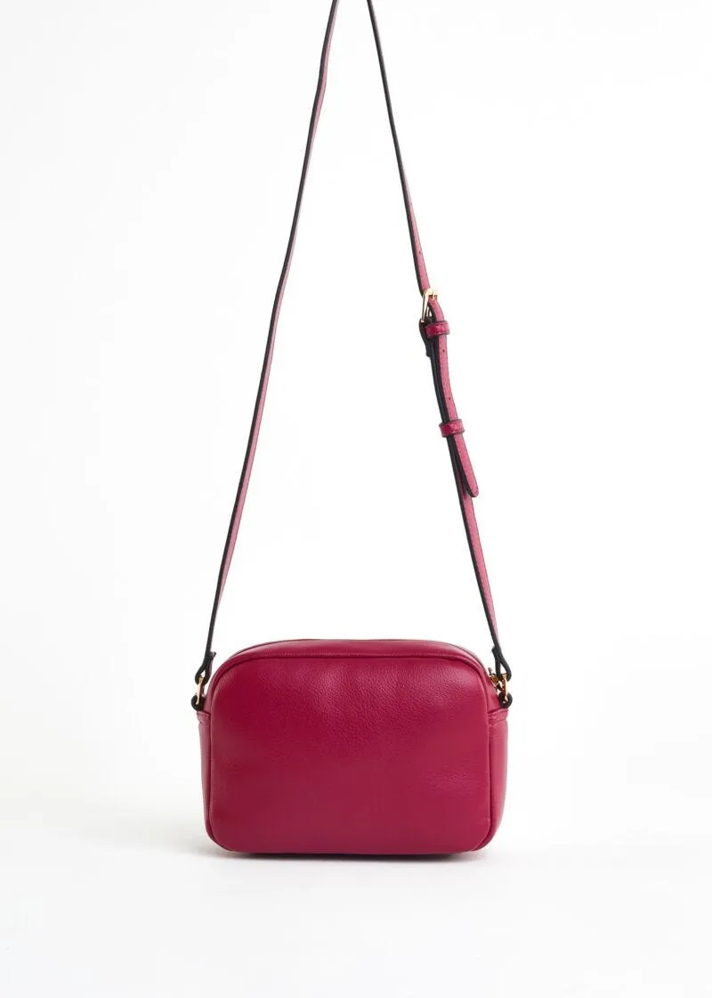 Borsa crossbody in simipelle