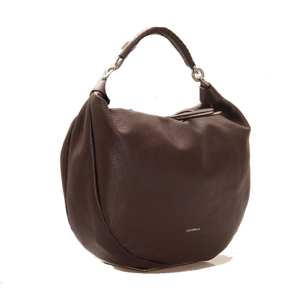 Borsa Donna a Spalla COCCINELLE in Pelle Linea Maelody Colore Cola - E1M5F130102