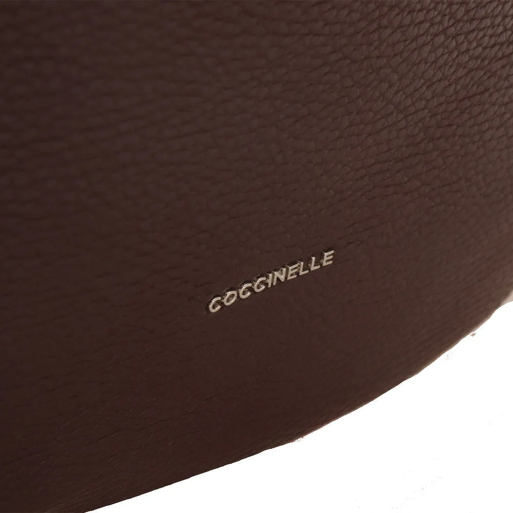 Borsa Donna a Spalla COCCINELLE in Pelle Linea Maelody Colore Cola - E1M5F130102