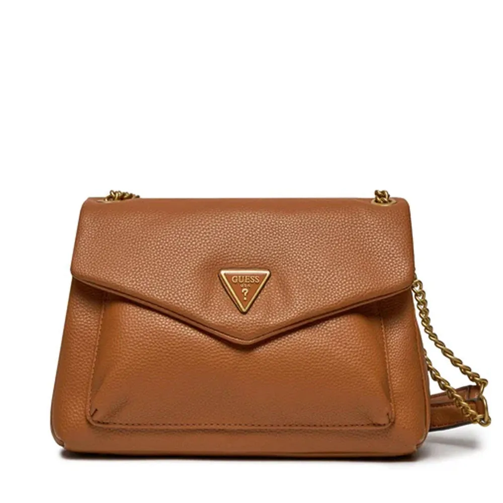Borsa Donna a Spalla GUESS Linea Laryn Colore Cognac