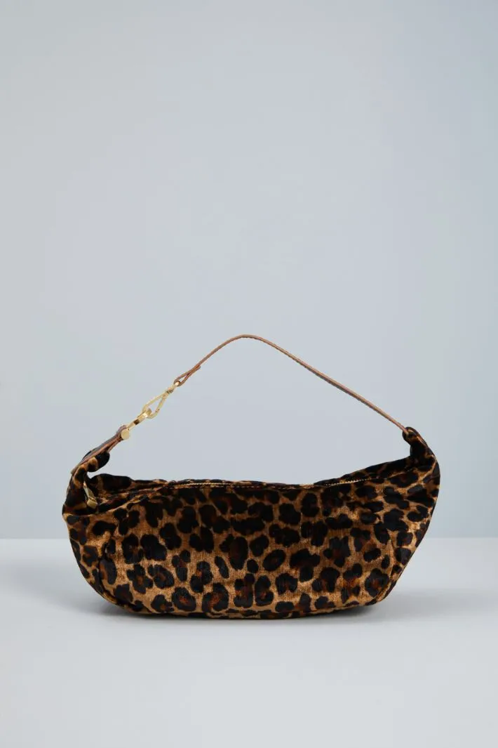 Borsa in velluto stampato
