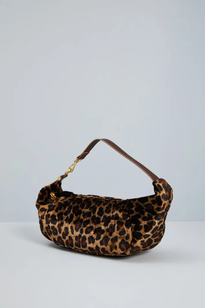 Borsa in velluto stampato
