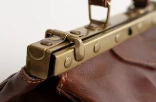 Borsa in vera pelle Genevive, marrone