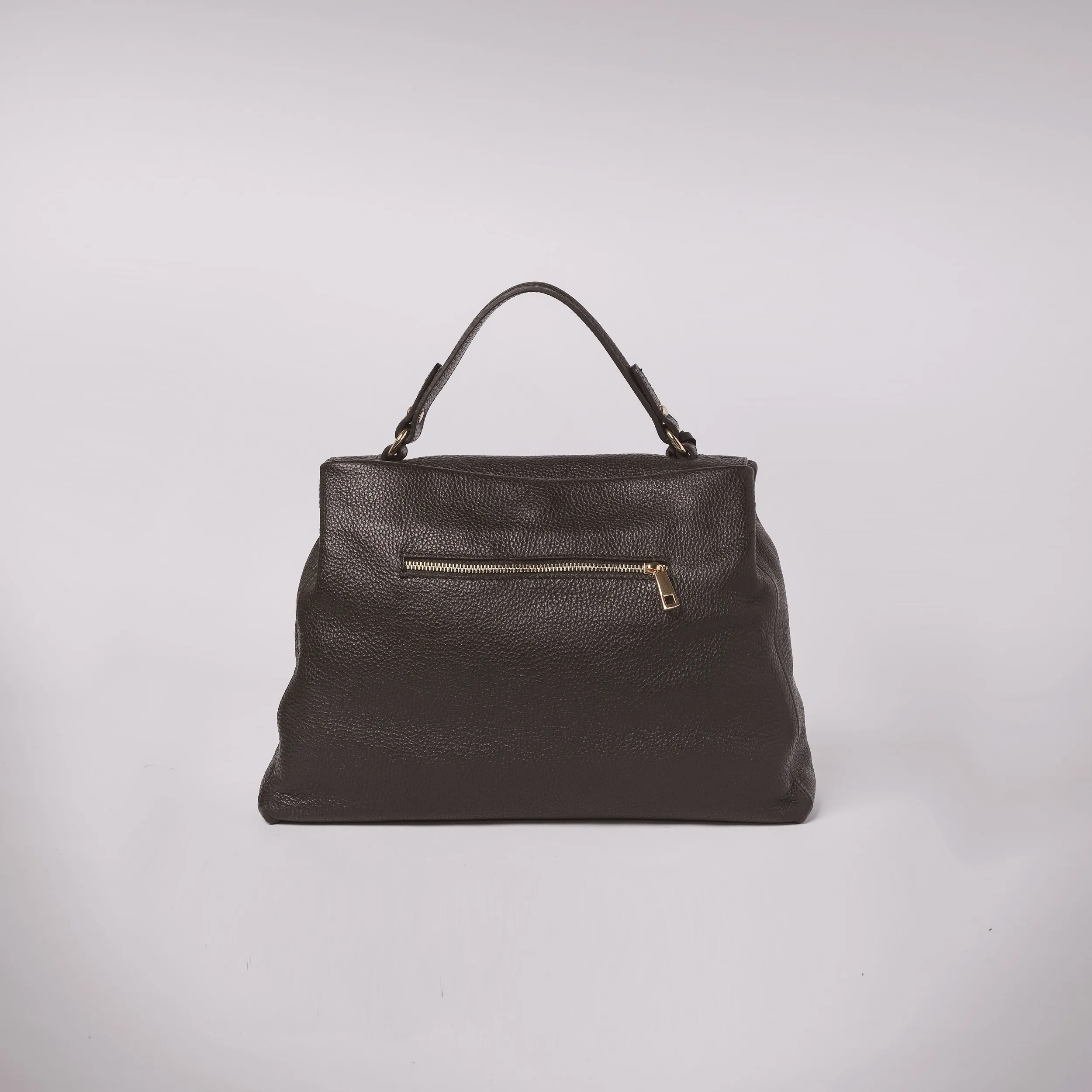Borsa Ludovica in pelle, Nero
