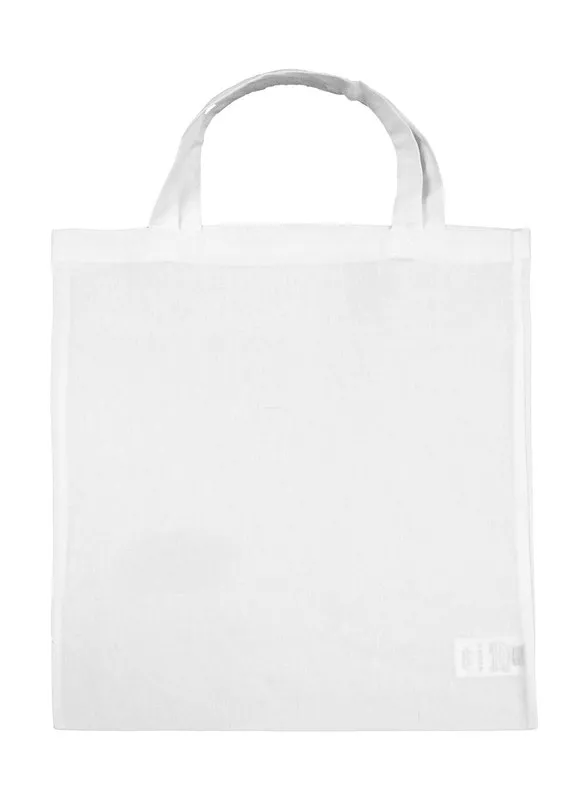 Borsa shopper biologica a manico corto