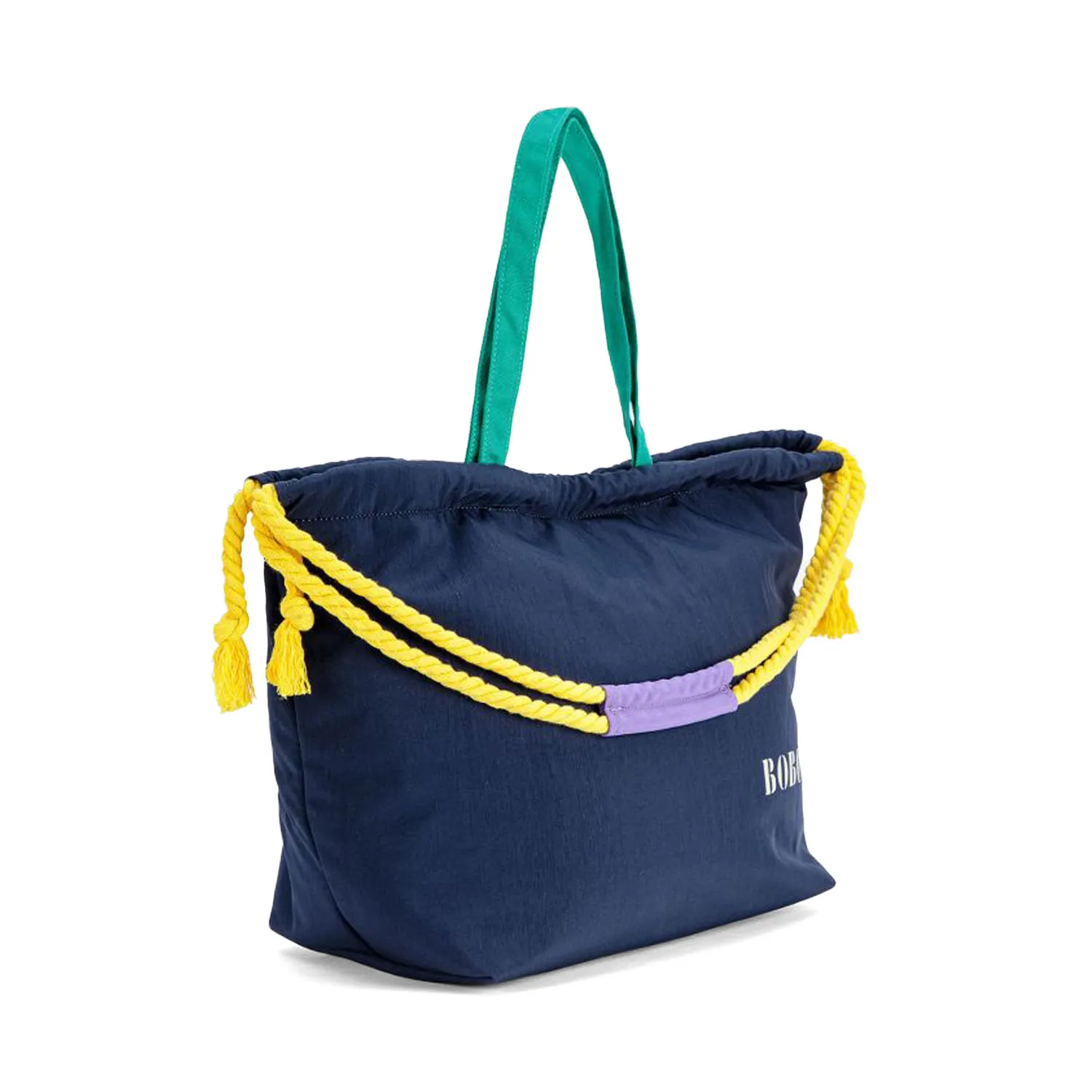 Borsa Shopper Blu Navy E Multicolor