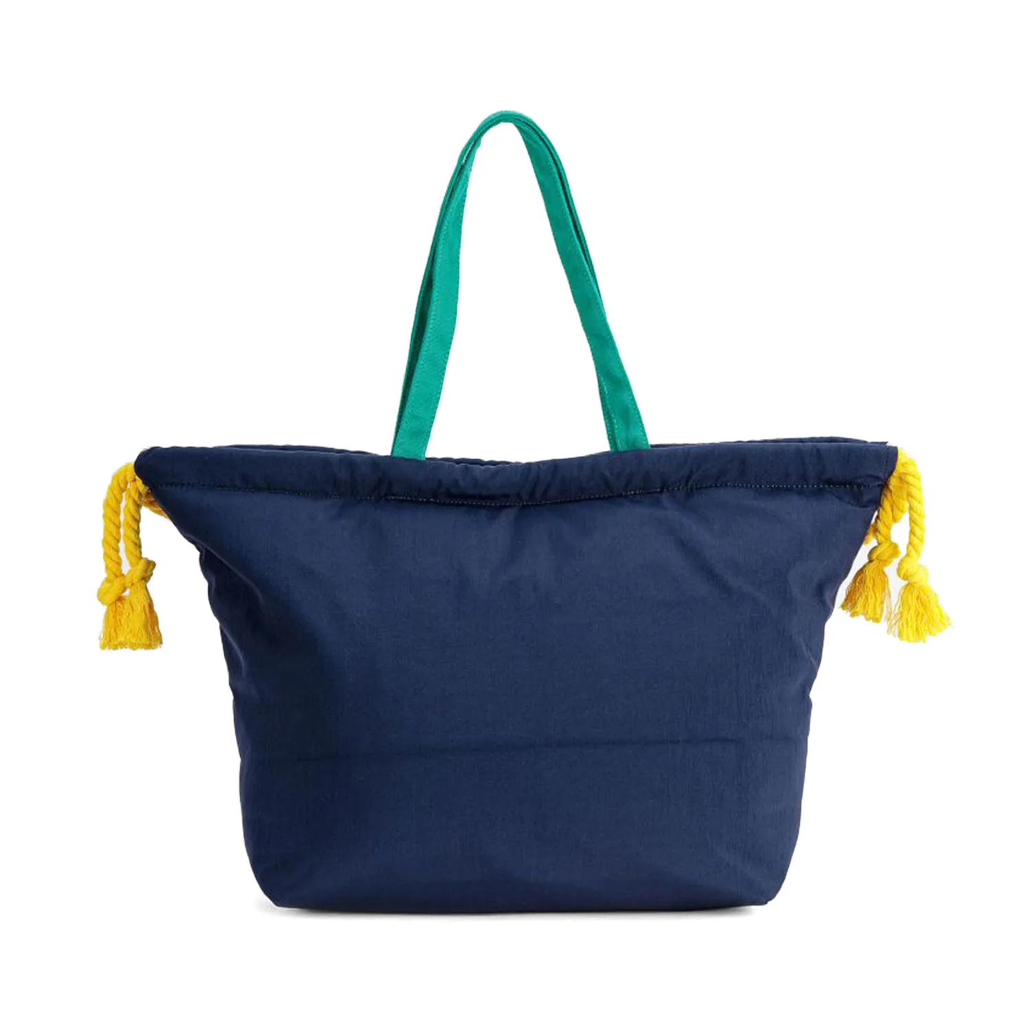 Borsa Shopper Blu Navy E Multicolor