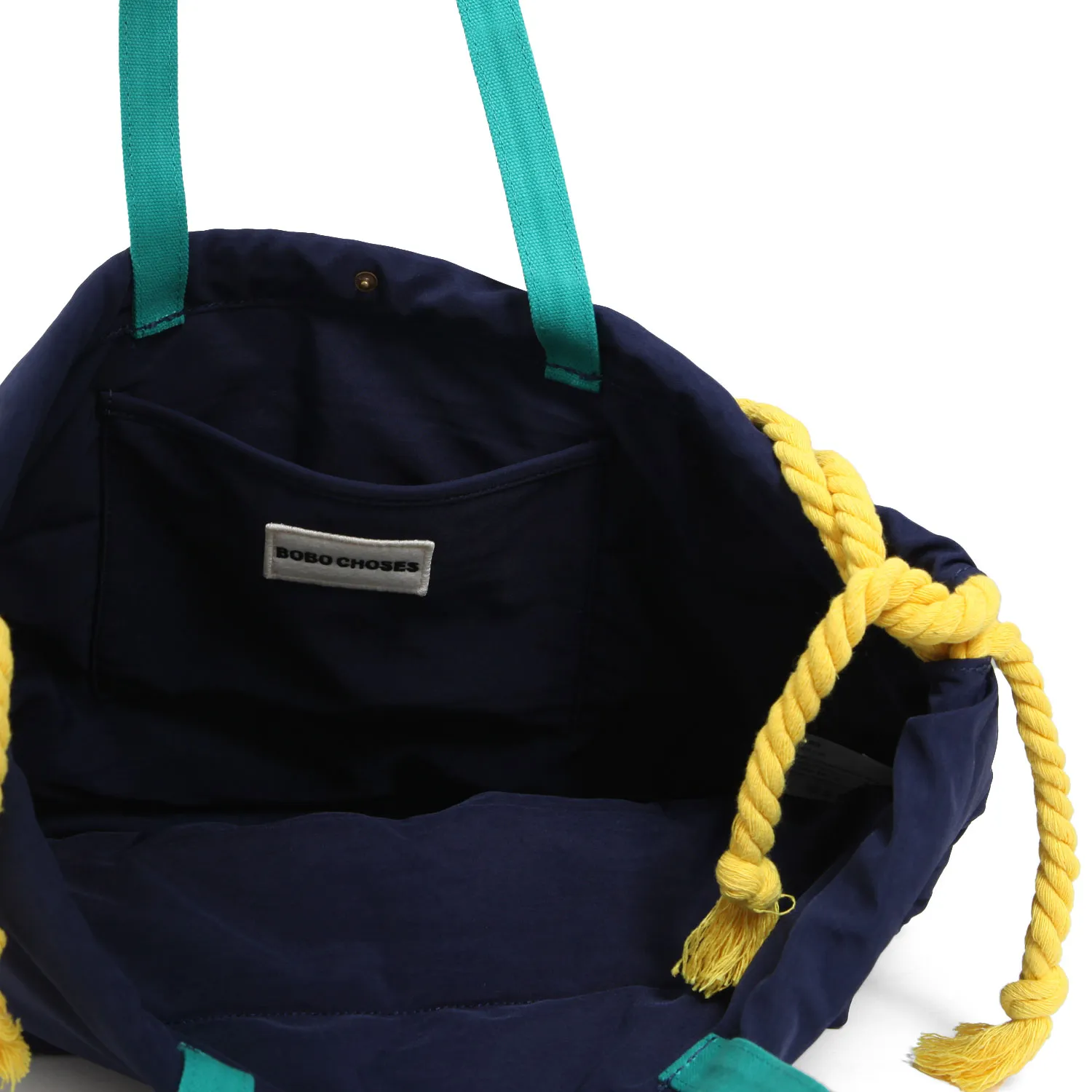 Borsa Shopper Blu Navy E Multicolor