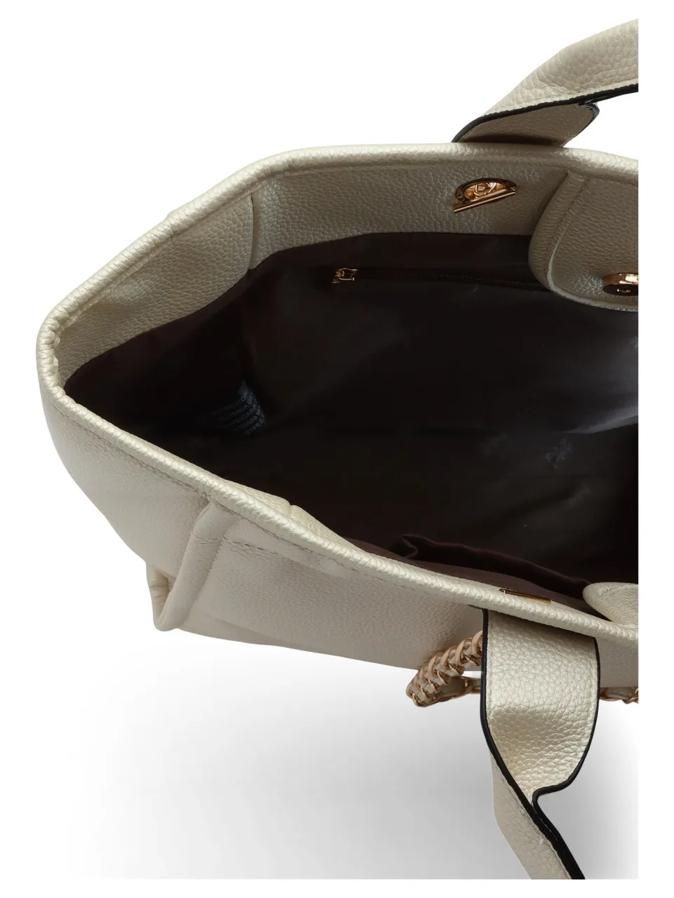Borsa shopper effetto martellato con logo impresso