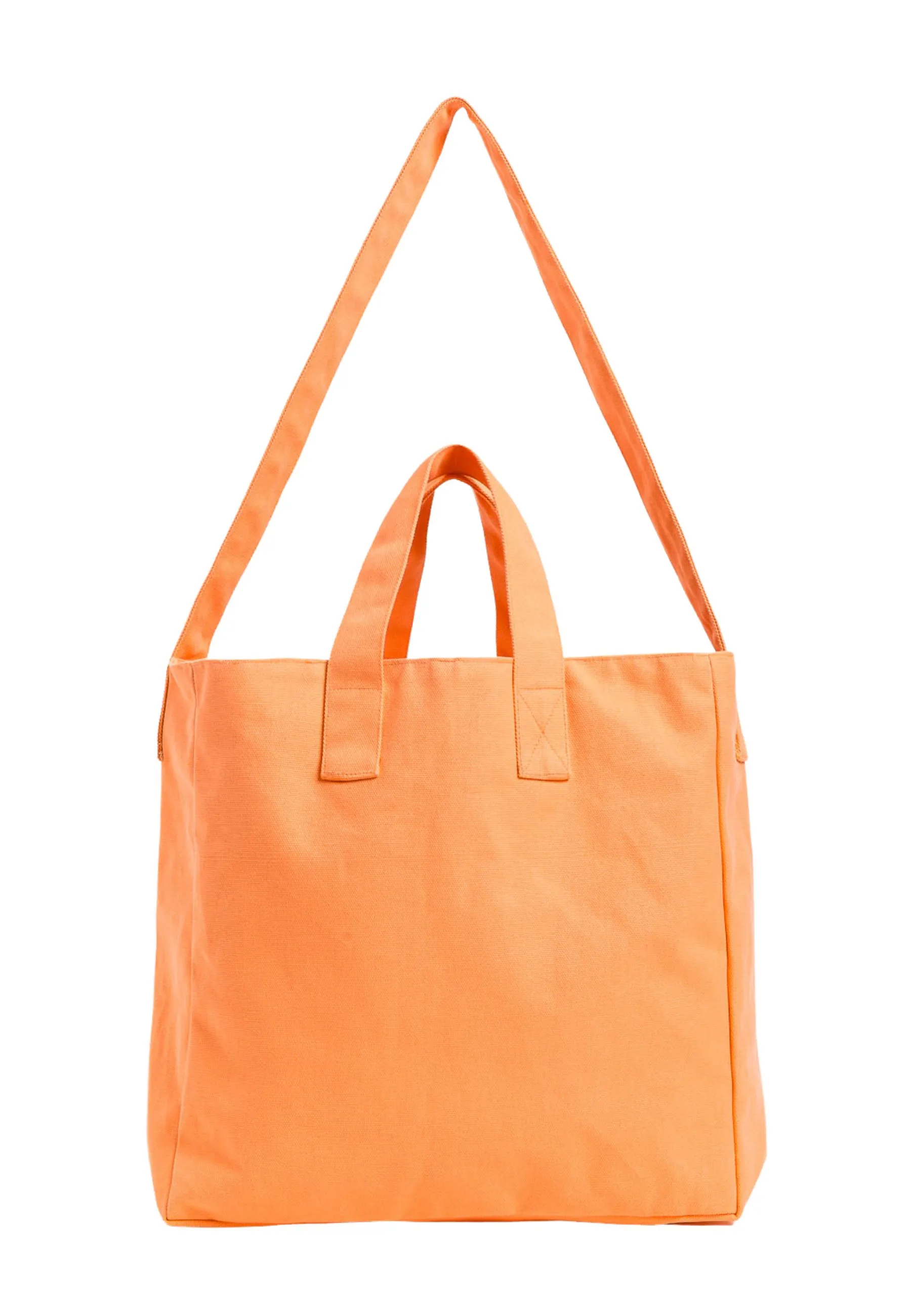 Borsa shopper in canvas con logo
