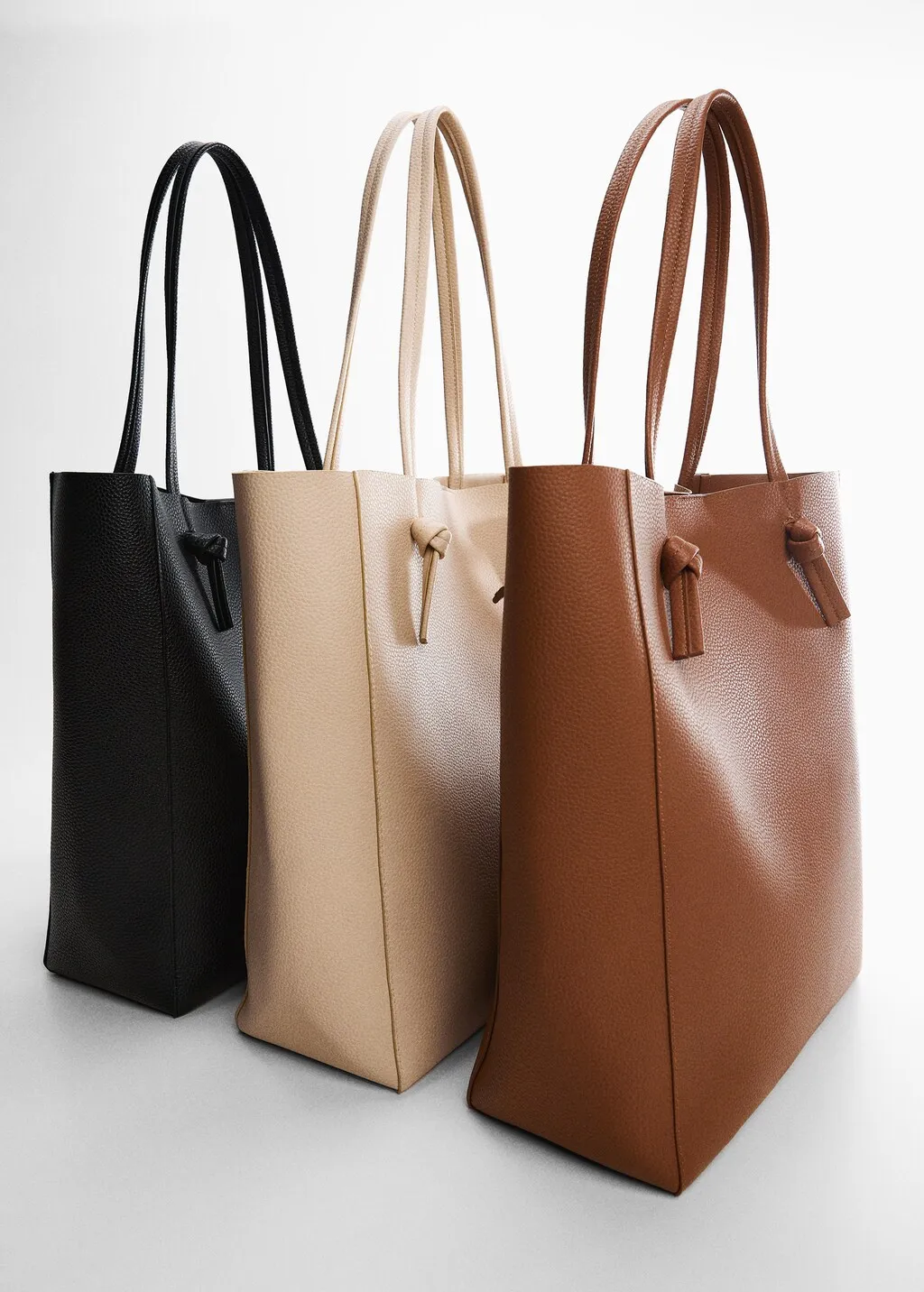 Borsa shopper manico nodi