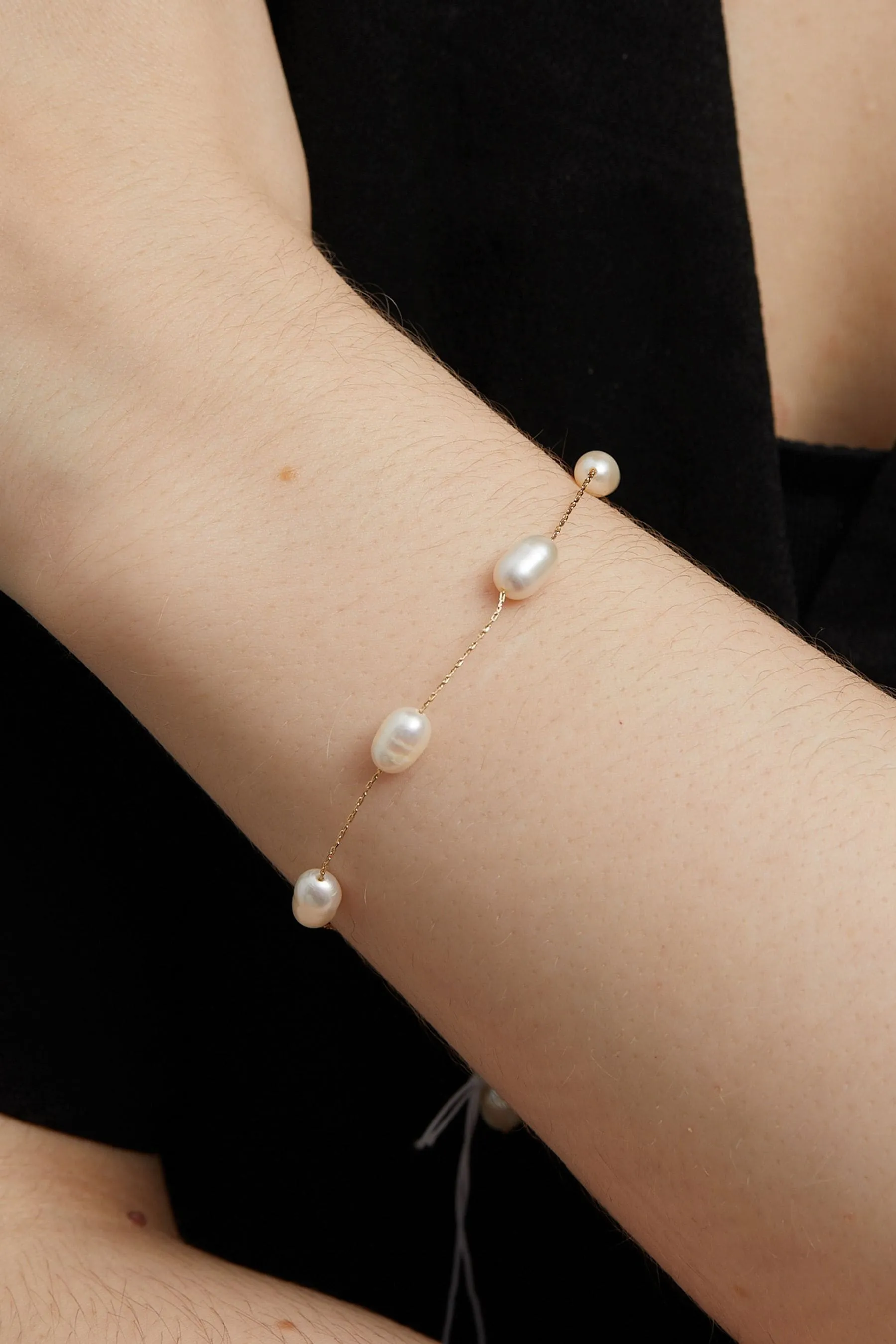 Bracciale Jon Richard con catena e perle d'acqua dolce